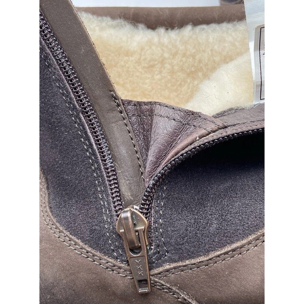 UGG Hendren TL Waterproof Boots Mens 8 Sheepskin Lined Ankle Brown - Picture 15 of 16